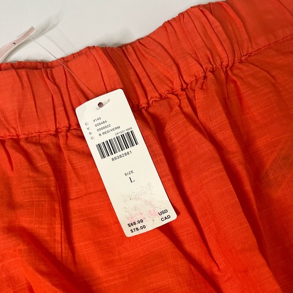 NWT Anthropologie Eyelet Cover-Up Shorts 100% Cotton Sz Large - Picture 5 of 12